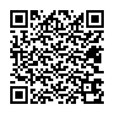 電話番号のQRコード +12403670023