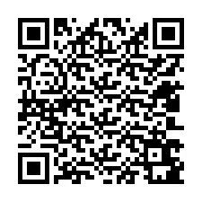 QR Code สำหรับหมายเลขโทรศัพท์ +12403681648