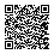 Código QR para número de teléfono +12403755176