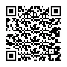 Código QR para número de telefone +12403819112