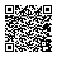 Kode QR untuk nomor Telepon +12403892997