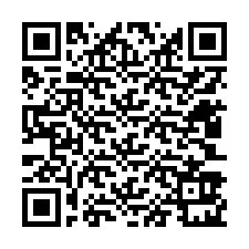 Kode QR untuk nomor Telepon +12403921924