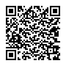 Código QR para número de teléfono +12403926924