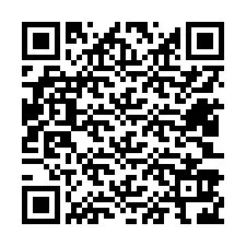 QR код за телефонен номер +12403926927