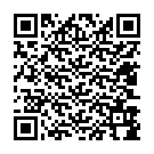 QR Code สำหรับหมายเลขโทรศัพท์ +12403984568