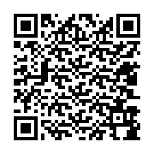 QR Code สำหรับหมายเลขโทรศัพท์ +12403984578