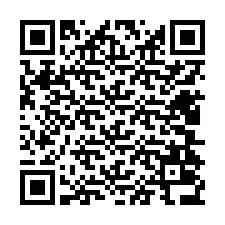 QR Code สำหรับหมายเลขโทรศัพท์ +12404036536