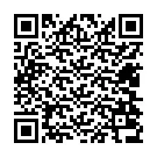 Código QR para número de teléfono +12404036537