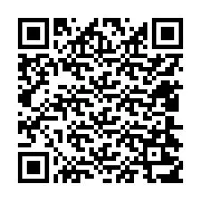 QR-код для номера телефона +12404217148