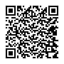 Codice QR per il numero di telefono +12404218096