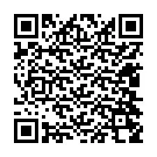 QR-код для номера телефона +12404258674