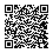 Kode QR untuk nomor Telepon +12404258676