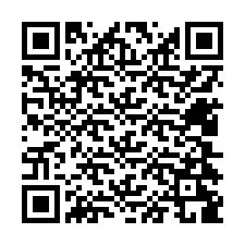 QR kód a telefonszámhoz +12404289163