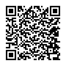 QR-code voor telefoonnummer +12404536579