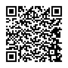 Kode QR untuk nomor Telepon +12404647572