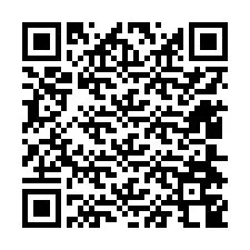 Kode QR untuk nomor Telepon +12404748345