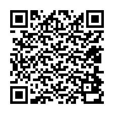 QR-kood telefoninumbri jaoks +12404830219