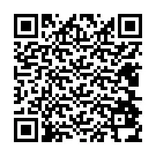 電話番号のQRコード +12404834722