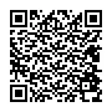 Codice QR per il numero di telefono +12404838762