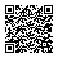 QR Code สำหรับหมายเลขโทรศัพท์ +12405265108