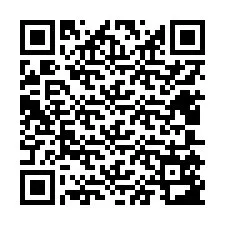 Código QR para número de teléfono +12405583412