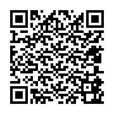 QR-kood telefoninumbri jaoks +12405862008