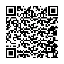 Kode QR untuk nomor Telepon +12405864348