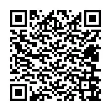 QR Code สำหรับหมายเลขโทรศัพท์ +12406067837