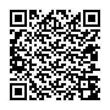 Código QR para número de teléfono +12407042884