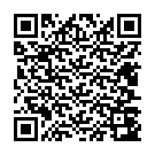 Código QR para número de teléfono +12407043972