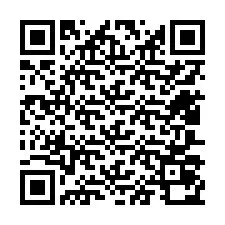 QR kód a telefonszámhoz +12407070359