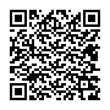 QR Code สำหรับหมายเลขโทรศัพท์ +12407226462