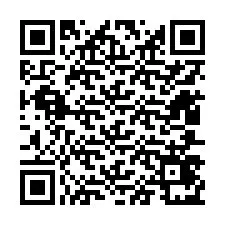 電話番号のQRコード +12407471685