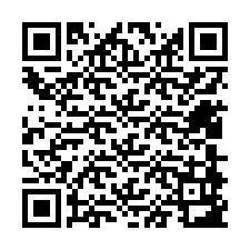 Código QR para número de teléfono +12408983017