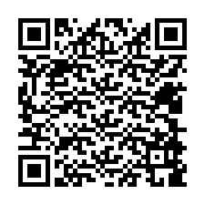 QR Code สำหรับหมายเลขโทรศัพท์ +12408989923