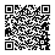 QR-Code für Telefonnummer +12409889575