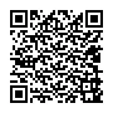 QR Code สำหรับหมายเลขโทรศัพท์ +12409941838