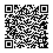 QR-Code für Telefonnummer +12409941848