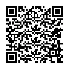 Código QR para número de teléfono +12409948359