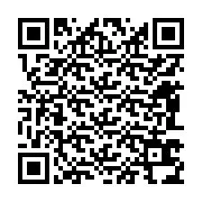 QR Code สำหรับหมายเลขโทรศัพท์ +12483634454