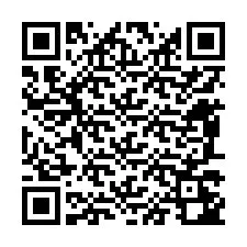 QR код за телефонен номер +12487242144