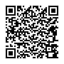 QR код за телефонен номер +12487580802