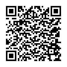 QR-Code für Telefonnummer +12504574344