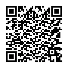 QR Code สำหรับหมายเลขโทรศัพท์ +12507249961