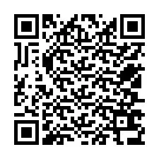 QR код за телефонен номер +12507636673