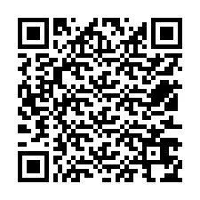 Código QR para número de teléfono +12513674987