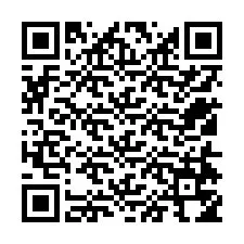 QR Code สำหรับหมายเลขโทรศัพท์ +12514754445