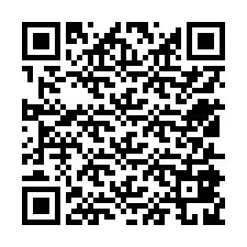 Codice QR per il numero di telefono +12515829876