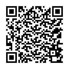 QR-koodi puhelinnumerolle +12516870550