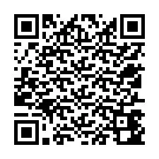 Kode QR untuk nomor Telepon +12517442068